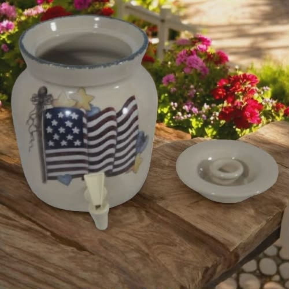 Home and Garden Party Ltd Crock/Stoneware Beverage Dispenser